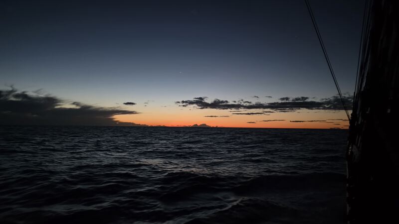 Dusk, one planet out (Venus, I think)