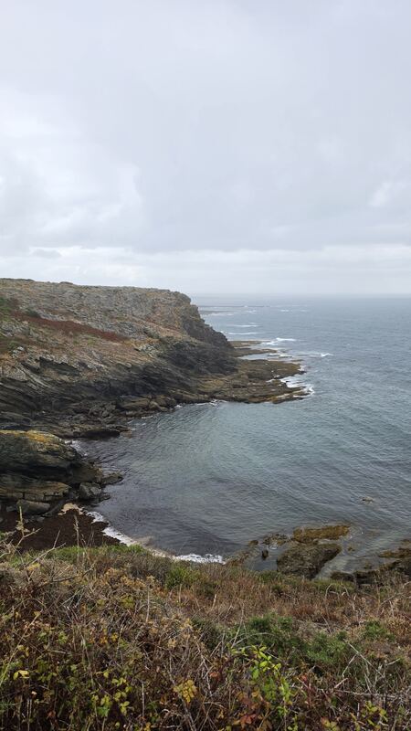 Cliffs and a cove, Île de Groix